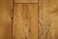 Vinyl flooring that looks like oak.